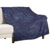 Constellations Throw Blanket Cozy Microfiber Throw Blanket for Home Bedroom