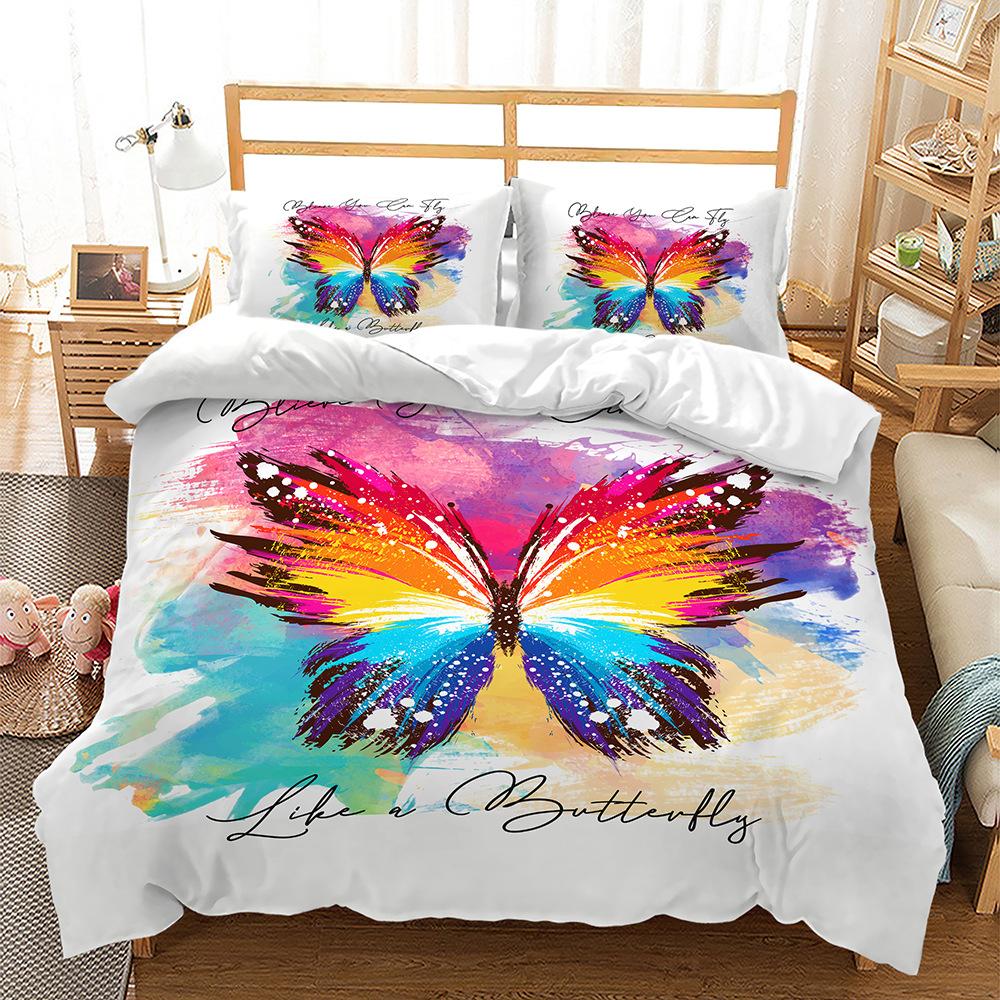 Animal Flying Bird Butterfly Dragon Quilt Set Three-Piece Digital Kit Four-Piece Set