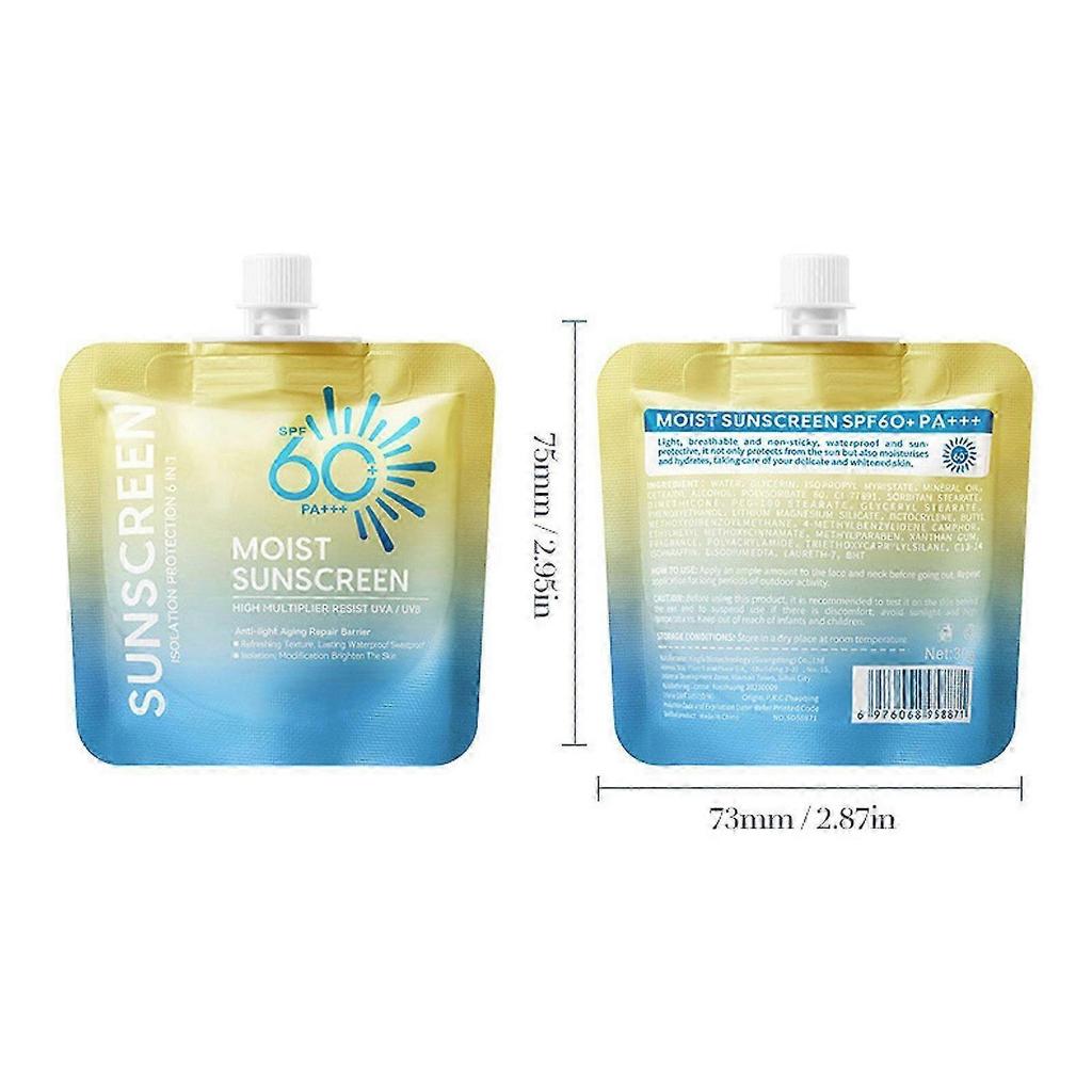 Moisturizing Body Sunscreen For Face And Body Antiultraviolet Moisturizing Brightening Isolation High-power Protection Sunscreen 30g