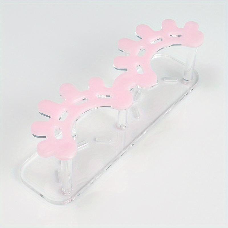 Pink Hold Tweezers Lash Tools Eyelash Holder for Eyelash Extension Lash Tile Eyelash Shape Tweezers Holder