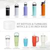 Manchon de fond de bouteille en silicone à paillettes Accessoires pour gobelets Tampon antidérapant pour bouteille d'eau Couvercle isolant thermique pour gobelet de sport pour gobelet