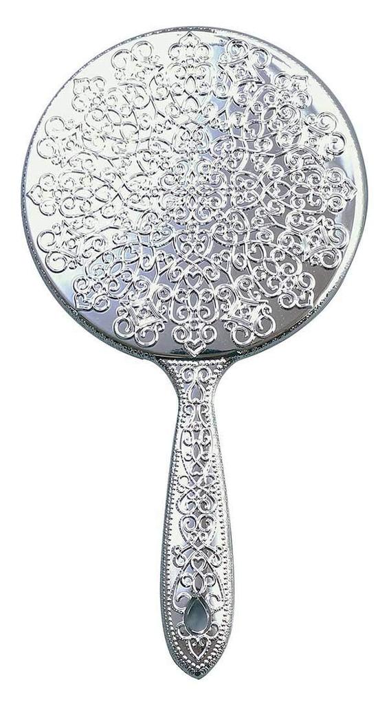 Yamamura Plated Hand Mirror S Silver Y-12