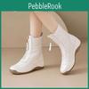 Boots Thicksoled Soft Snow Leather Autumn And Winter Plus Velvet Thickened Nonslip Boots Womens Wedges Womens Shoes Wool Short Boots