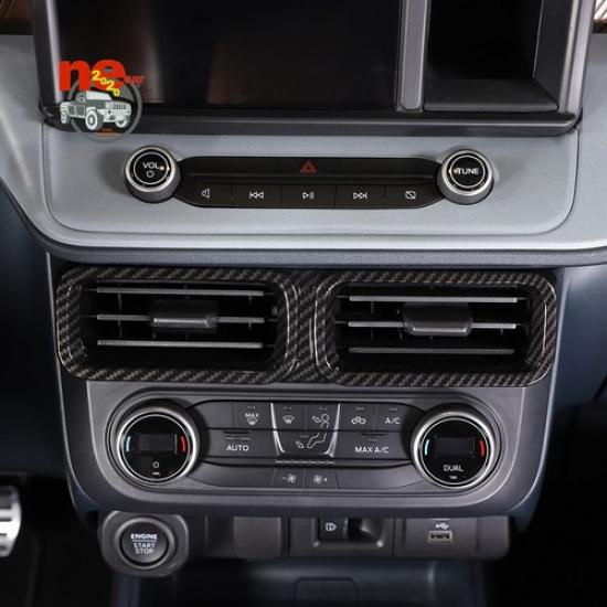 ABS Carbon Car Air Condition Outlet Vent Trim Cover For Ford Maverick -