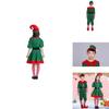 Delightful Christmas Elf Cosplay Costume Couple Outfit For Fancy Dress Xmas Party Role Play