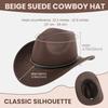 Felt Cowboy Hat Wide Brim Party Cosplay Hat Classic Jazz Hat