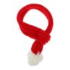 1Pcs Small Pet Red Knitted Christmas Scarf Soft Comfortable Lightweight for Cats Dogs Perfect for Photo Shoot Party