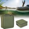 Portable Fishing Tackle Bag Waterproof Fishing Bag with 3 Adjustable Dividers for Spinning Baitcasting Fly Reels