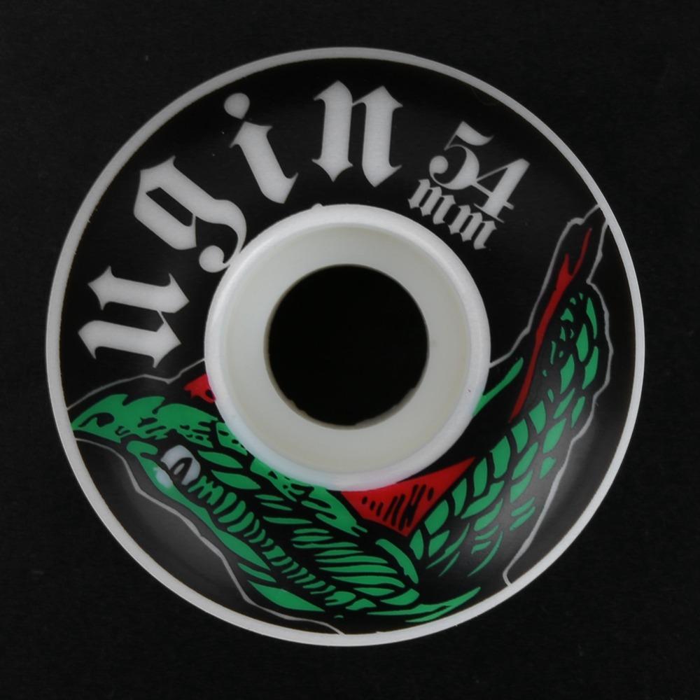 4 st Slitstarka PU Skateboardhjul 54×32 mm Kompakta Väghjulsrullar Longboardhjul Träning för Skateboard