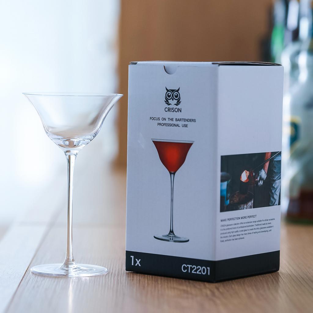 CT2201 CRISON Japanese Cocktail Glass Professional Bar Martini Cup Glassware Drinkware Wedding Party Wine Glasses 130ml