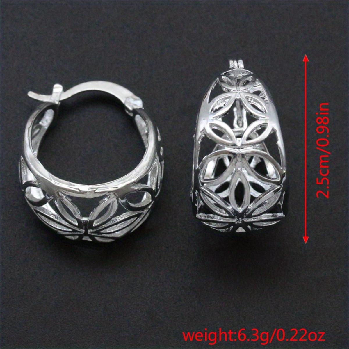 Модные серьги-кольца разного размера и дизайна — фото 8