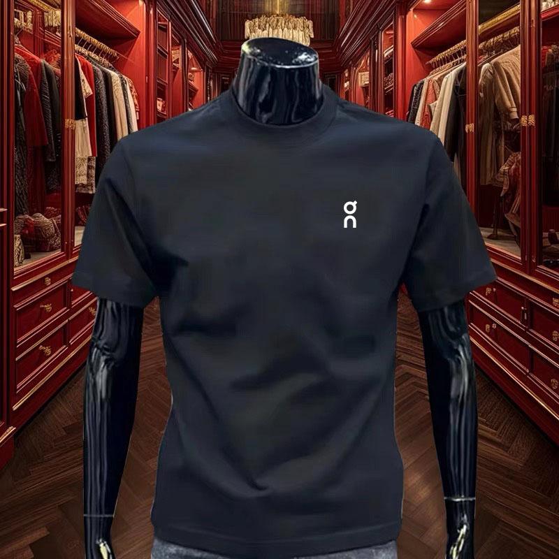 

High-quality Minimalist Pure Cotton Short-sleeved T-shirt for Men, Summer New Style, Versatile Half-sleeve XS чорний