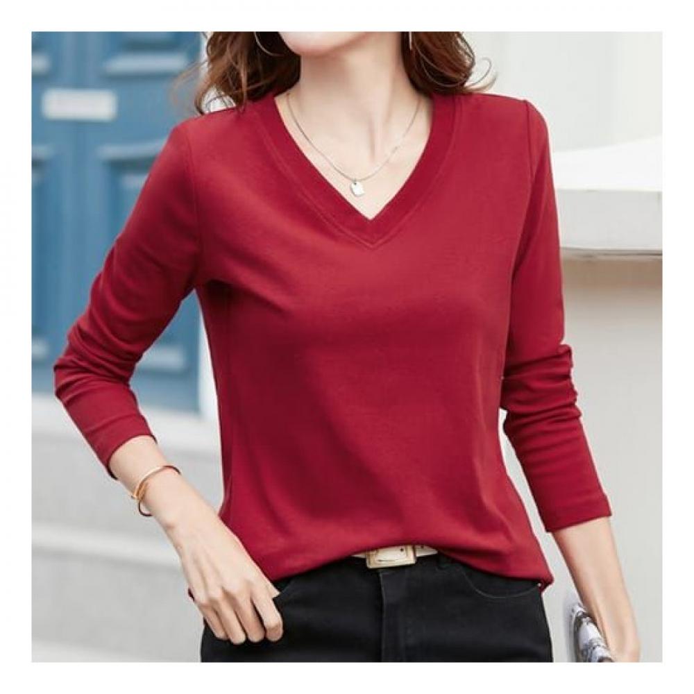 NaVaVa V Neck Long sleeVe T shirT nT1419