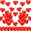 5/100Pcs 18inch Red Love Heart Shape Foil Balloons Wedding Decoration Birthday Party Gift Home Room Decor DIY Aluminum Air Balls