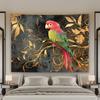1 Piece of Elegant Parrot Theme Polyester Tapestry, Machine Washable, Polyester Fabric, Perfect for Living Room, Bedroom, Office