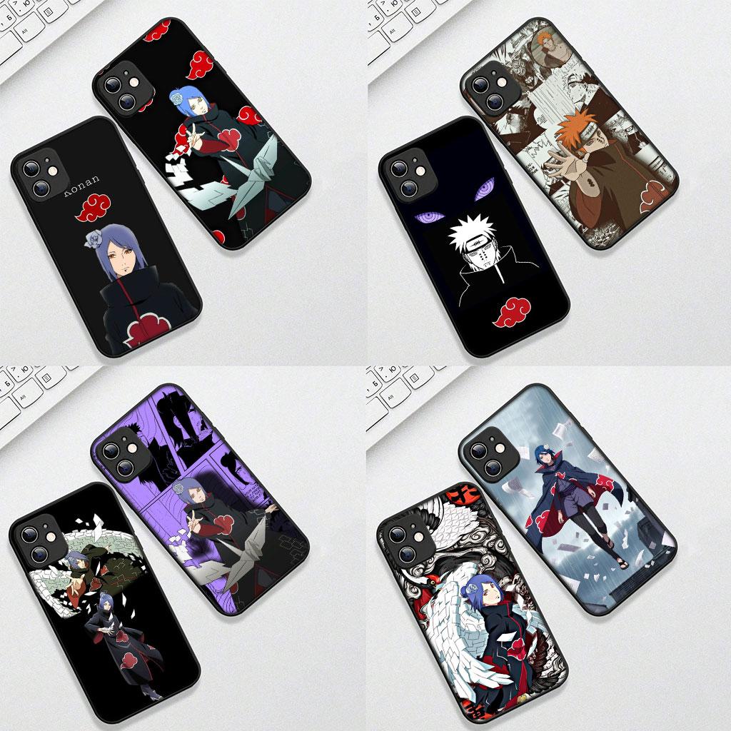 konan Narutos Pain Akatsuki Casing Phone Cover for Apple iPhone 17 16 14 15 Pro Max Plus 15+ 16E XR ProMax Air 16+ Soft Case