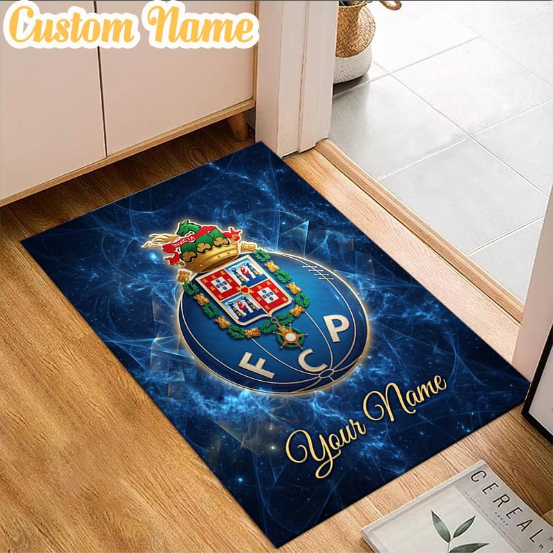 Custom Name FC Porto Emblem Design.  Rug, Office Rug, Chair Rug, Carpet for Living Rooms, Doormat Game Rug Home Decor Christmas Gifts