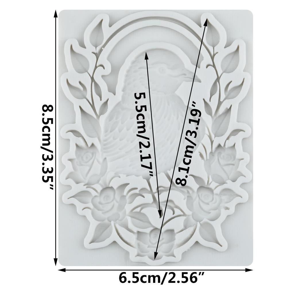 Vogel Silikonformen Vogel Blume Ast Fondantform Kuchen Dekoration Werkzeuge Cupcake Topper Süßigkeiten Schokolade Gumpaste Form