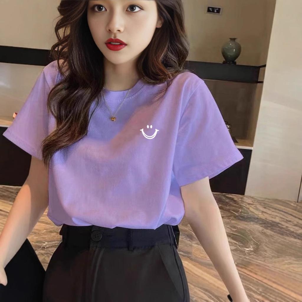 New Cotton T-shirt Women's Spring Summer Large Size Wide Loose Red Short Sleeve Snake Life Clothes Half Sleeve