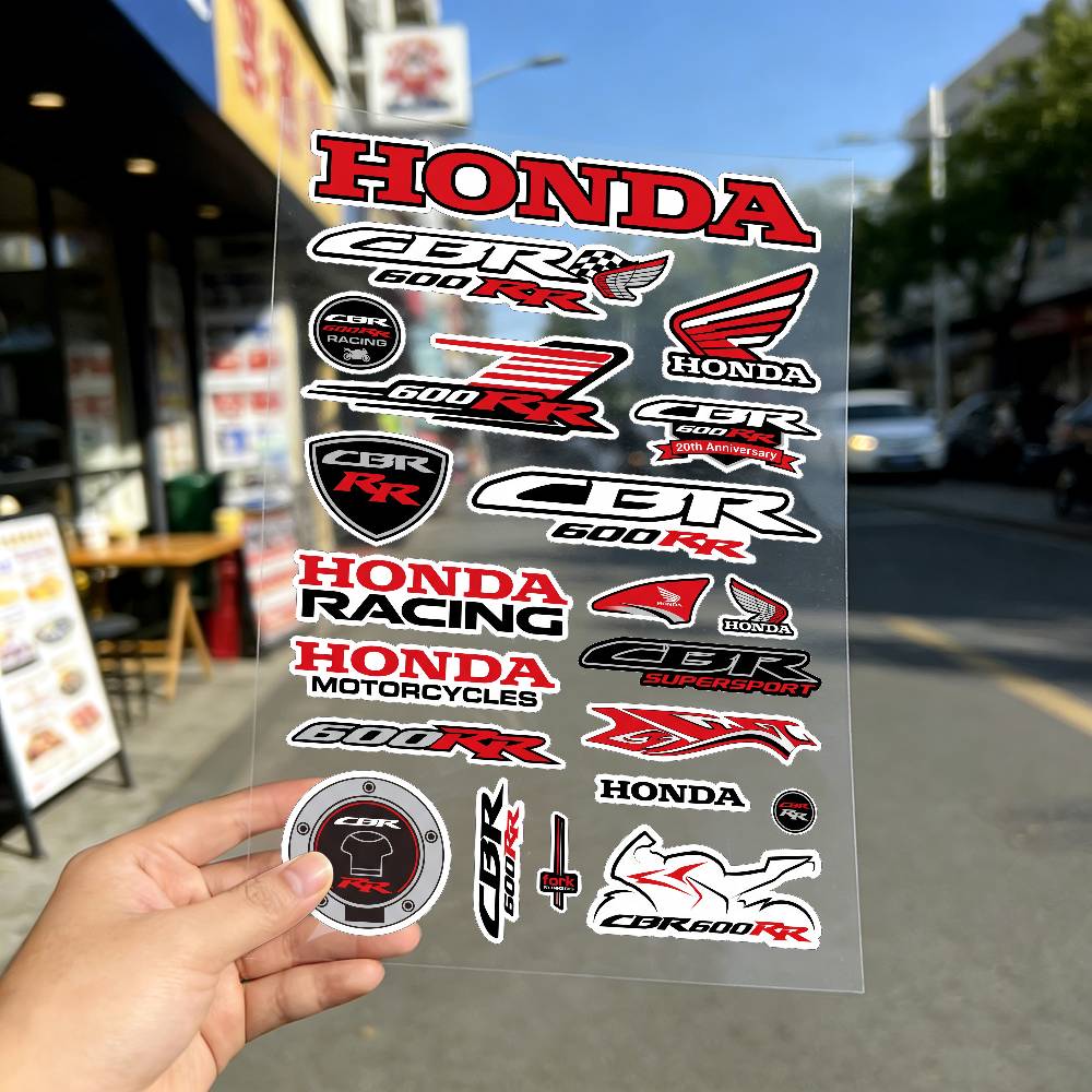 AAAHQ1 FOR HONDA CBR600RR Motorcycle Reflective Stickers Waterproof Decals for Helmet Scooter Fuel Tank Toolbox Racing