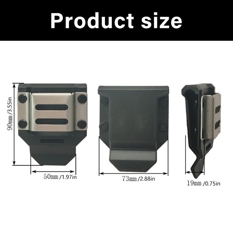 Clip per Cintura Portautensili Robusta Porta Trapano Compatibile per Trapani a Percussione Chiodatrici Metro Portatori Sicuri Montati in Vita
