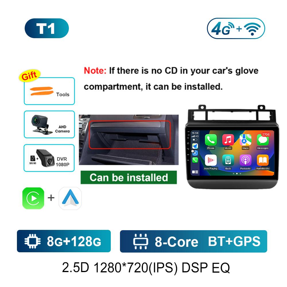 Car Radio Multimedia Player for VW Volkswagen Touareg FL NF 2011 - 2017 GPS Navi 4G IPS Screen Android System Head Unit Carplay