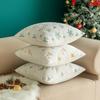 Christmas Tree Embroidery Pillowcase Plush Snowflake Embroidery Pillowcase Ins Style Christmas New Year Decorations