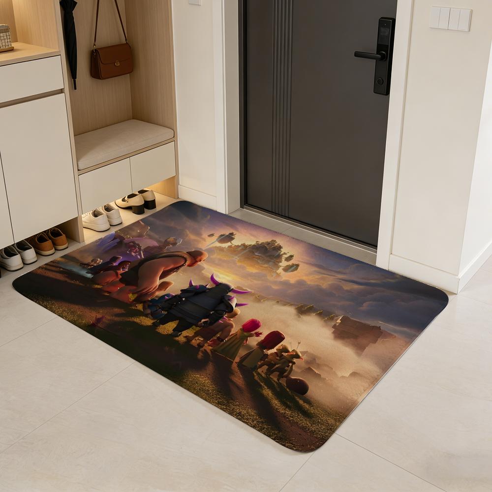 Competitive A-Apex Legends Floor Mat Flannel Door Mat Non-Slip Absorbent Washable Indoor Home Rug