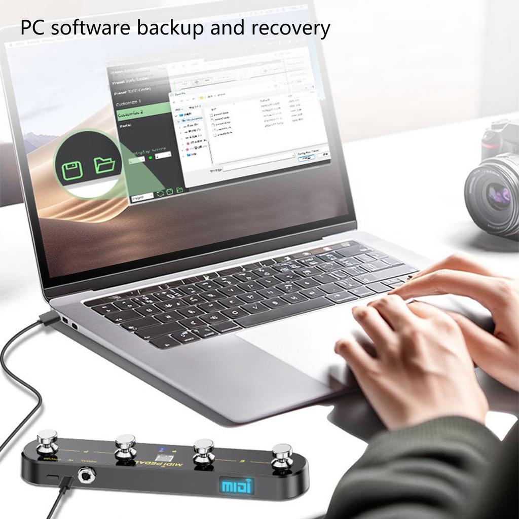 Wireless MIDI Expression Pedal Receiver System Flexible Mapping for Sound Workstations Rugged Portable Construction
