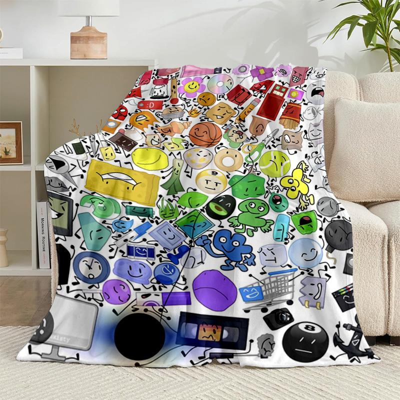 1PC Colorful Dream Island Collage Flannel Blanket Gift, Suitable for Both Men And Women, Soft Ideal for Beds And Sofa, Birthday Or Christmas Gift