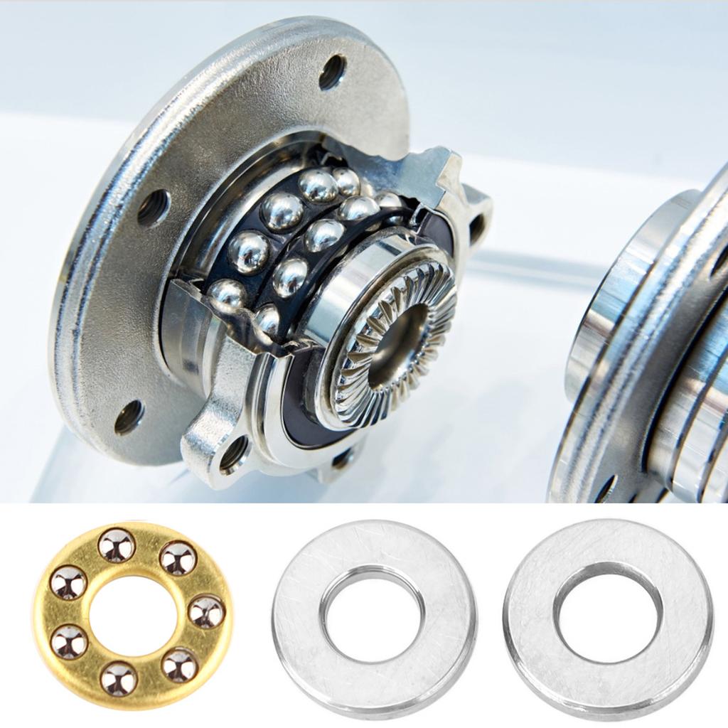 10pcs Thrust   Bearing Miniature High   Flat Steel Bearings Set (F2.5-6M 2.5x6x3mm)