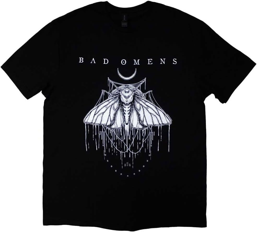 Bad Omens Band Logo Moth T Shirt XS чёрный