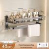 Yipan No-Drill Wall-Mounted Bathroom Storage Shelf