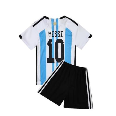 22-23 Argentina Cancha de Casa Nº. 10 Camisetas de Fútbol para Niños y Adultos Ropa Infantil Talla 16-2XL