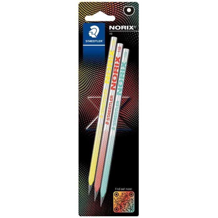 Crayon de papier NORIX, HB, blister de 3