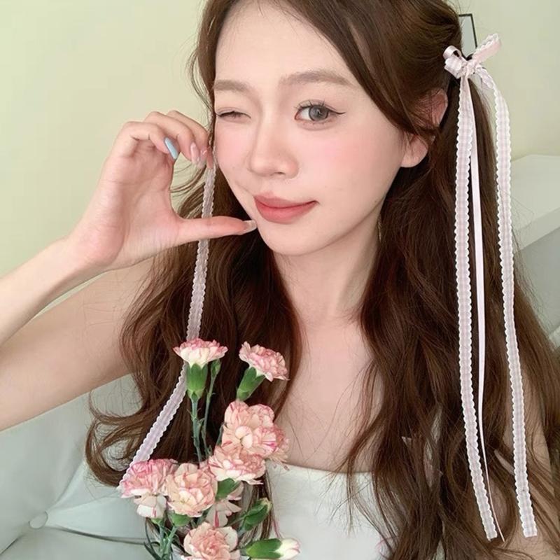 French Style Ribbon Hairpin Hair Ribbon Bow Clip Elegant Barrettes for Women Suitable for Everyday Use