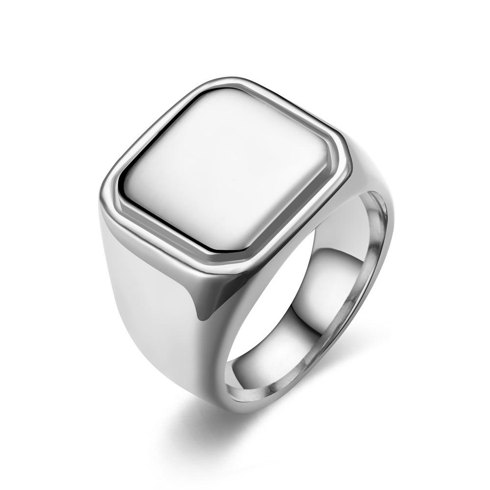 Cross-border Bramble Vine Woven Titanium Steel Ring - Hip Hop Style, Non-fading Niche Jewelry for Men