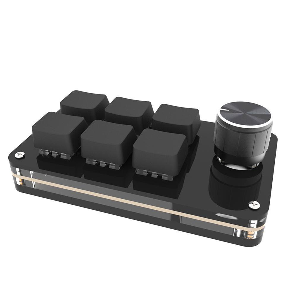 Mini 6-Key Keyboard Programmable Keys Custom Shortcuts USB Mechanical Keyboard
