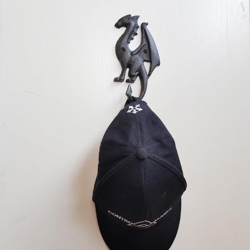 Sleek Metal Dragon Hook Set Minimalist Hanging Rack for Home Office Decor