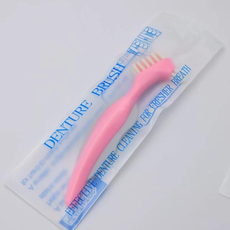 1Pcs Denture Brush Cleaning Toothbrushes Colorful Dual Heads Invisible Braces False Teeth Brushes Oral Care Tool