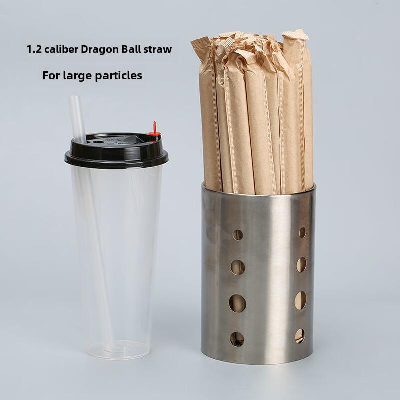 ZISIZ Individually Wrapped Plastic Disposable Straws