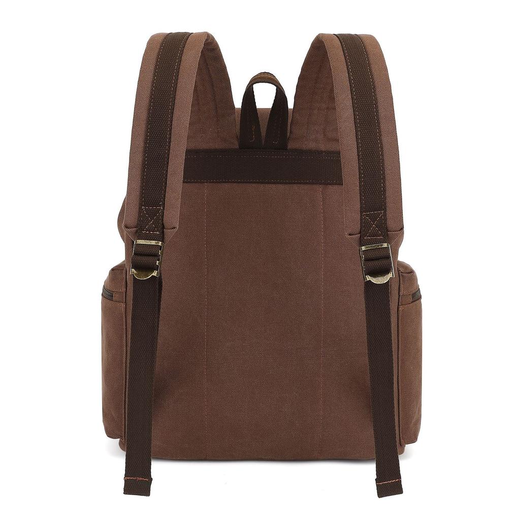 Vintage Canvas Backpacks For Men Large Capacity Laptop Backpacks Durable Canvas Briefcase Rucksack for Business Travel Office