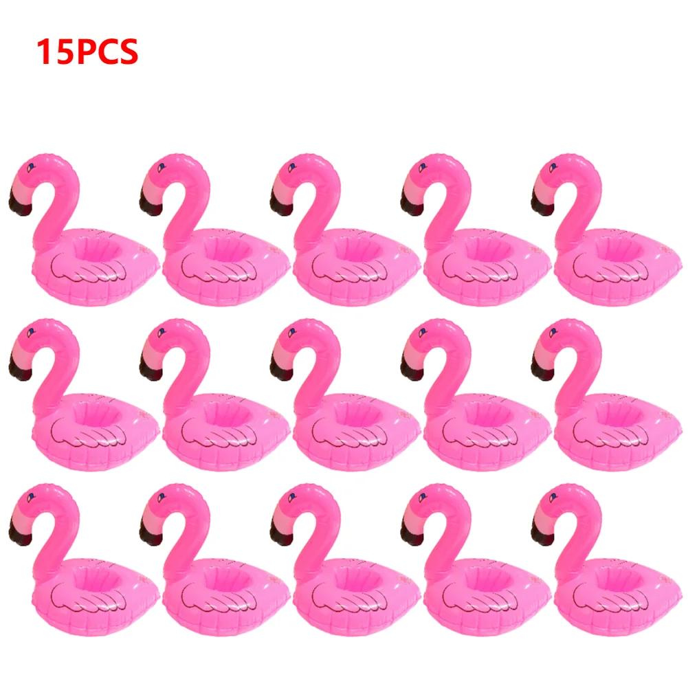 1-30PCS Float Inflatable Flamingo Drink Cup Holder Party Decor Water Cup Holder Swimming Pool Toys Beach Inflatables Party Decor
