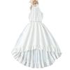 Children's Halter Sleeveless Irregular Lace Dress Summer Fashion Dress for Girls