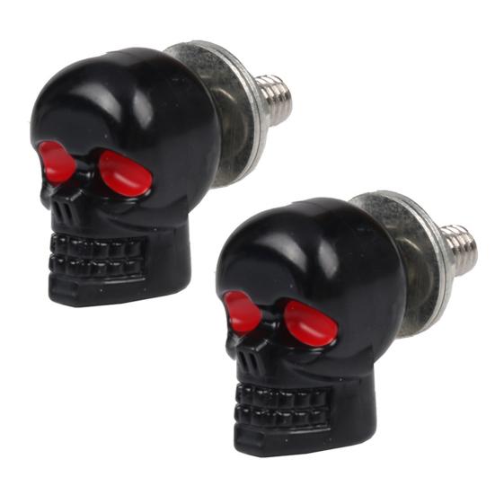 2Pcs Sturdy License Plate Bolts Easy-Installation Auto Anti-Theft Frame Screws