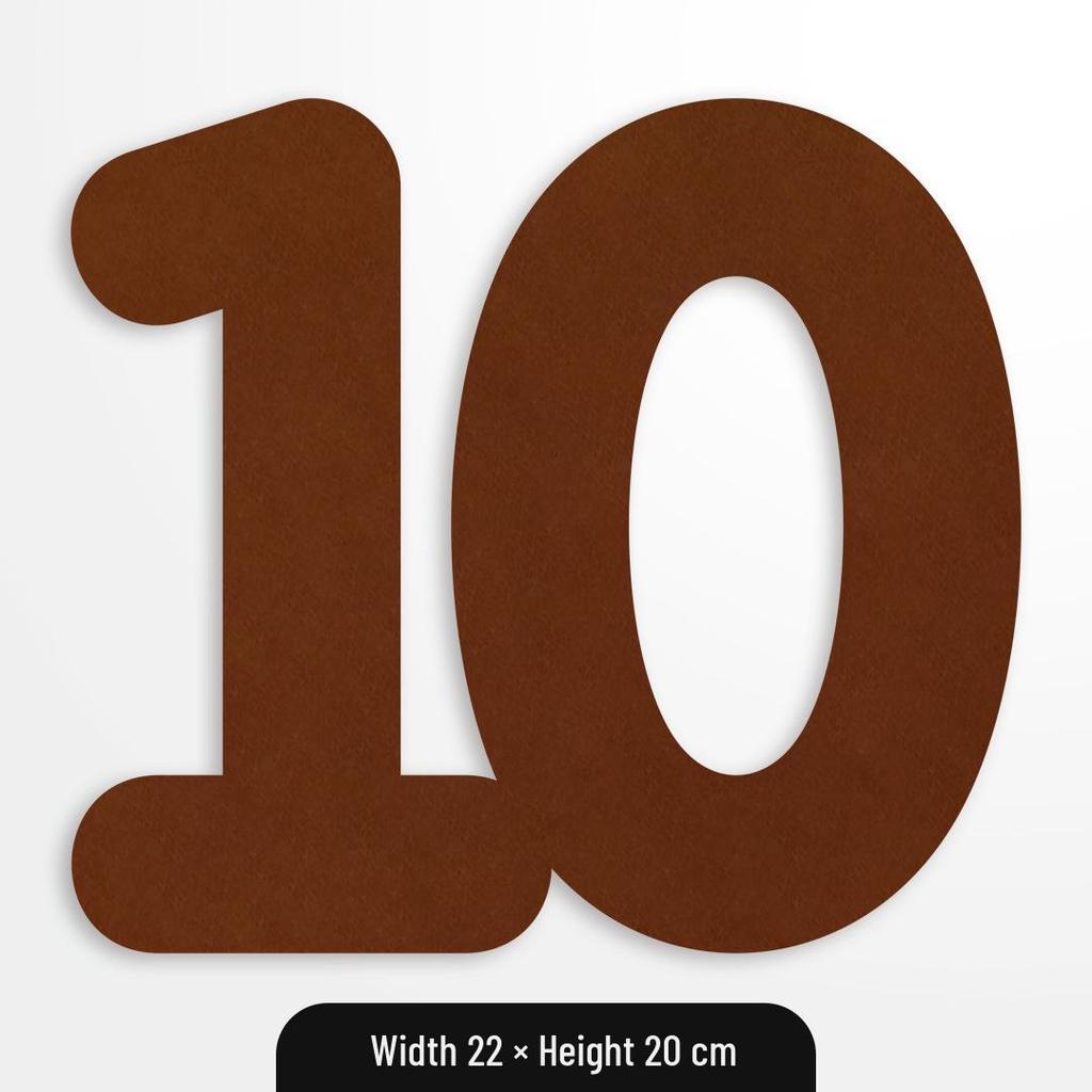 Coffee Forest Style Birthday Letters & Numbers Decoration for Kids' First Birthday Photoshoot