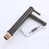 1PC Black Bathroom Basin Faucet 304 Stainless Steel  Hot Cold Mixer Tap Deck Mount Single Handle Wash Faucets