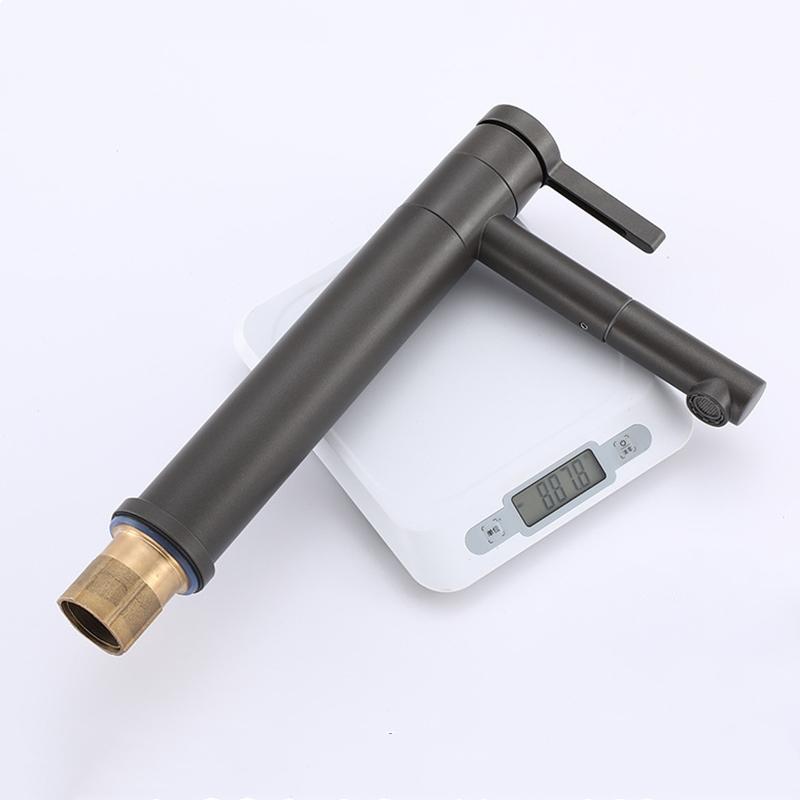 1PC Black Bathroom Basin Faucet 304 Stainless Steel  Hot Cold Mixer Tap Deck Mount Single Handle Wash Faucets