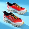 Men 3D Printed Outdoor Shoes Lightweight Breathable Trail Sneakers Futuristic Sport Walking Shoes for Hiking Travel Summer