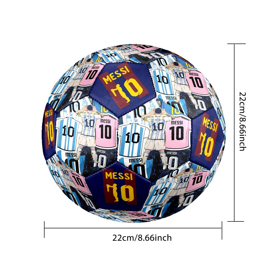 Messi 10 Number Soccer Star Action Size 5 Soccer Football Machinestitched Indooroutdoor Training And Matches Soccer Accessory